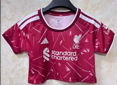 Liverpool 2026/27 Home Crop Top Jersey for Women S-2XL