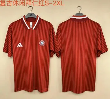 Bayern Munich 2026/27 Red Retro-Style Jersey S-2XL