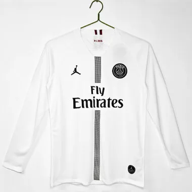 Paris Saint-Germain 2018/19 Champions League White Long Sleeve Retro Jersey S-2XL