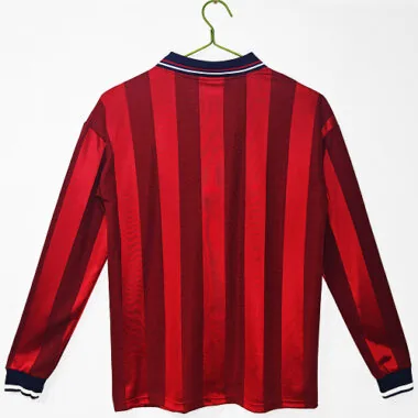 England 1998 Away Long Sleeve Retro Jersey (S-2XL)