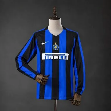 Inter Milan 2004/05 Home Long Sleeve Retro Jersey S-XXL