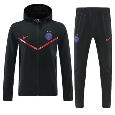 Paris Saint-Germain 2026/27 Black Windbreaker Suit S-2XL
