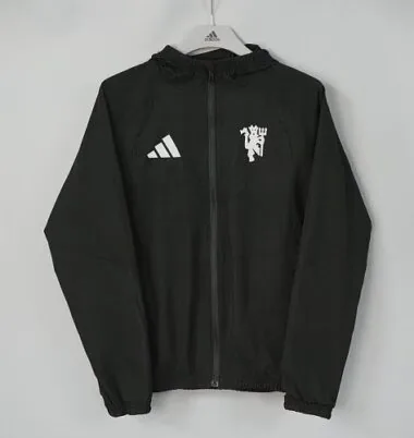 Manchester United 2026/27 Black Windbreaker S-3XL