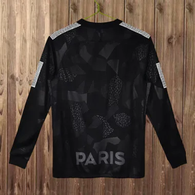 Paris Saint-Germain 2017/18 Third Black Long Sleeve Retro Jersey (S-2XL)