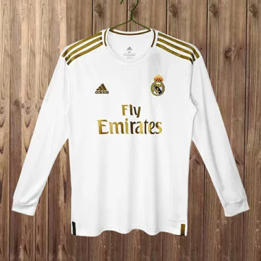 Real Madrid 2019/20 Home Long Sleeve Retro Jersey (S-2XL)