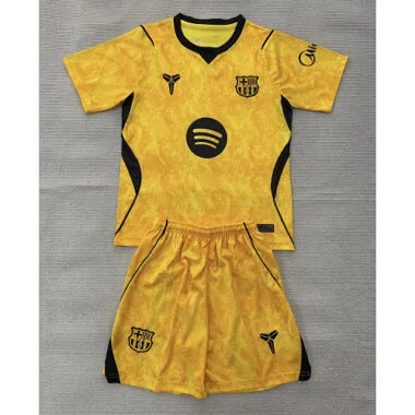 Barcelona 2026/27 Yellow Goalkeeper Kids Kit 16-28