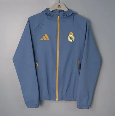 Real Madrid 2026/27 Gray and Blue Windbreaker S-2XL