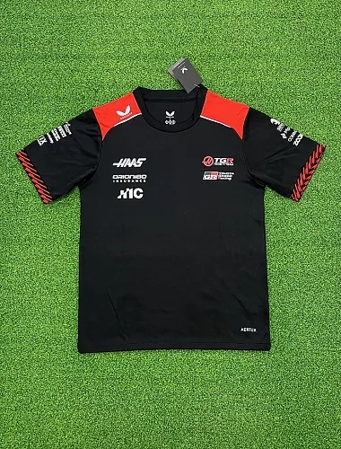 Haas F1 2026 Black Team Shirt S-4XL