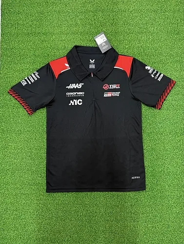 Haas F1 2026 Black Polo Shirt S-4XL