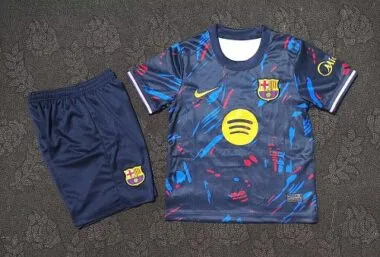 Barcelona 2026/27 Dark Blue Training Kids Kit 16-28