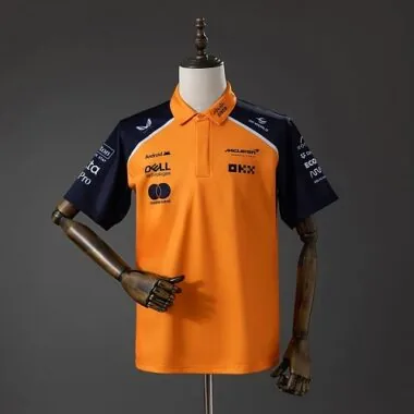 McLaren F1 2025 Orange Polo Shirt S-5XL