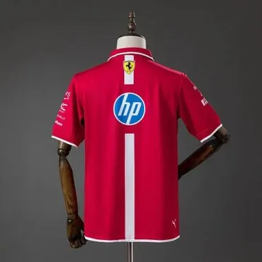 Ferrari F1 2025 Red Knitted Polo Shirt S-5XL