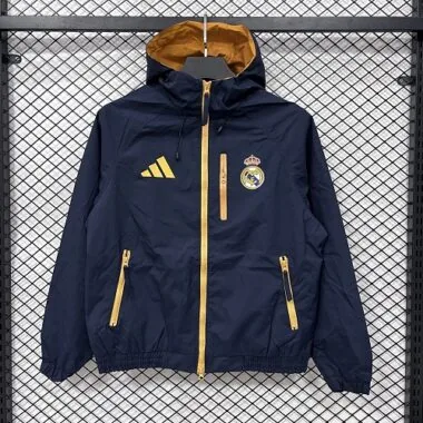 Real Madrid 2026/27 Dark Blue Windbreaker S-3XL
