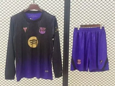 Barcelona 2026/27 Away Long Sleeve Jersey and Shorts Set S-2XL