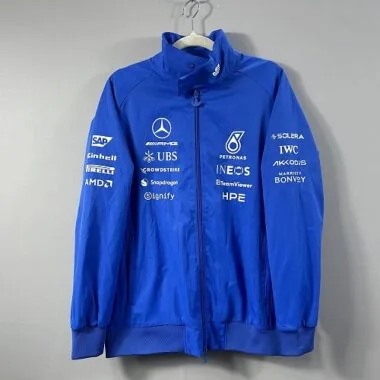 Mercedes F1 2026 Blue Windbreaker S-3XL