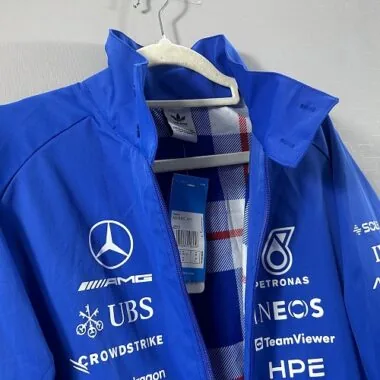 Mercedes F1 2026 Blue Windbreaker (S-3XL)