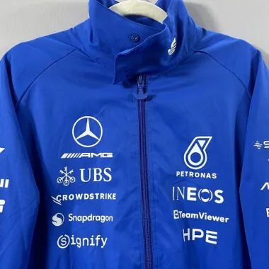 Mercedes F1 2026 Blue Windbreaker (S-3XL)