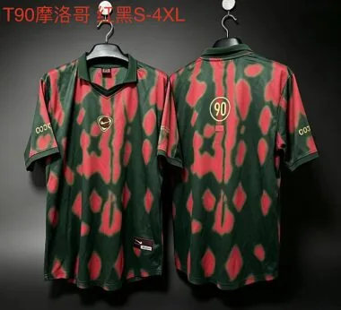 Morocco 2026 x Travis Scott Cactus Jack Total 90 Green and Red Retro Jersey S-4XL