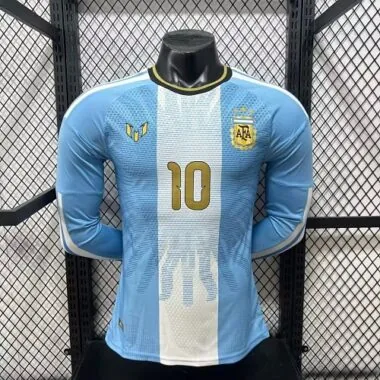 Argentina 2026 Messi Farewell Commemorative Long Sleeve Player Version Jersey S-2XL