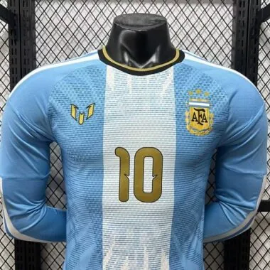 Argentina 2026 Messi Farewell Commemorative Long Sleeve Player Version Jersey (S-2XL)