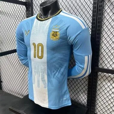 Argentina 2026 Messi Farewell Commemorative Long Sleeve Player Version Jersey (S-2XL)