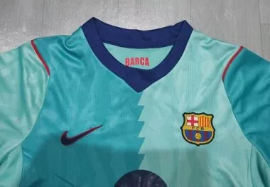 Kid Kit Barcelona 2026/27 Third Away Long Sleeve Soccer Jersey (Size 16-28)