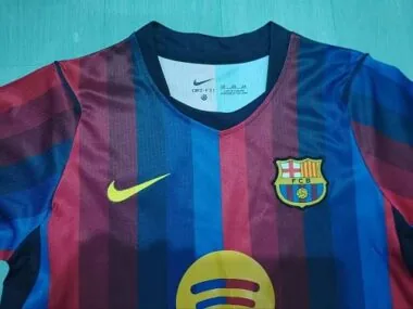 Kid Kit Barcelona 2026/27 Home Long Sleeve Soccer Jersey (Size 16-28)