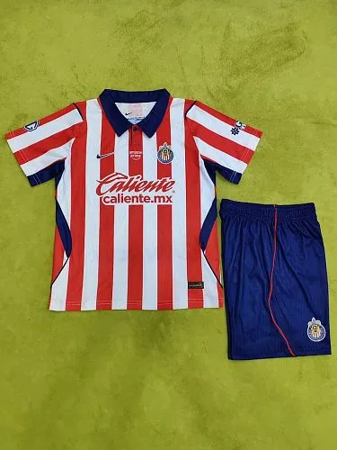 Chivas Guadalajara CD 2026/27 Home Player Version Kids Kit Size 16-28