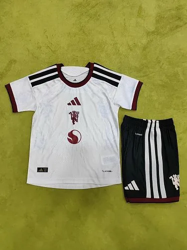 Manchester United 2026/27 Third Awayt Player Version Kids Kit 16-28