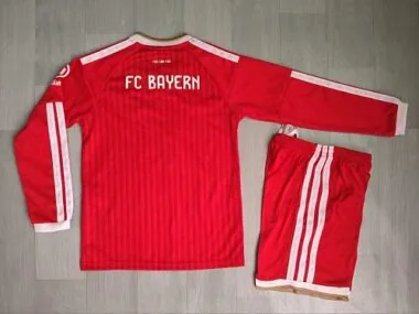 Bayern Munich 2026/27 Home Long Sleeve Kids Kit 16-28