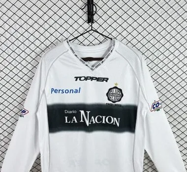 Retro Club Olimpia Asunción 2002 Home Long Sleeve Jersey (S-2XL)