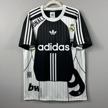 Mens Real Madrid 2026/27 Black And White Training Shirt size S-2XL
