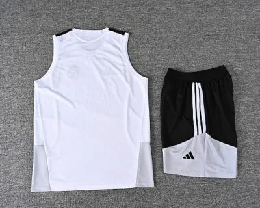 Real Madrid 2026/27 White And Black Vest Suit (S-2XL)