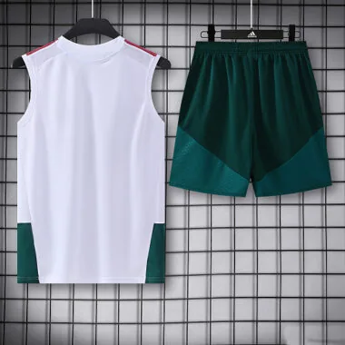 Real Madrid 2026/27 White And Green Vest Suit (S-2XL)