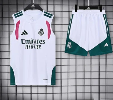 Real Madrid 2026/27 White Vest Suit Size S-2XL