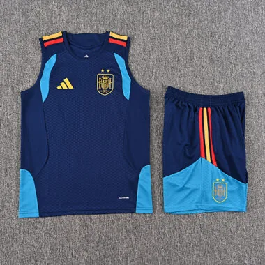 Two Stars Spain 202026 Dark Blue Vest Suit (S-2XL)