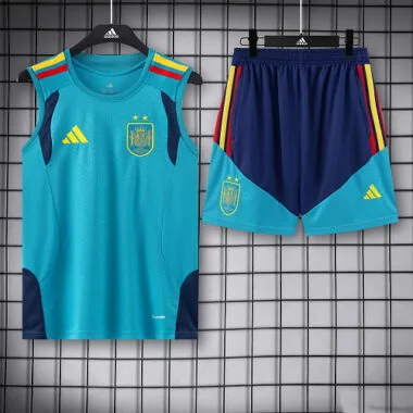 Two Stars Spain 202026 Blue Vest Suit Size S-2XL