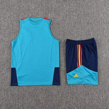 Two Stars Spain 202026 Blue Vest Suit (S-2XL)