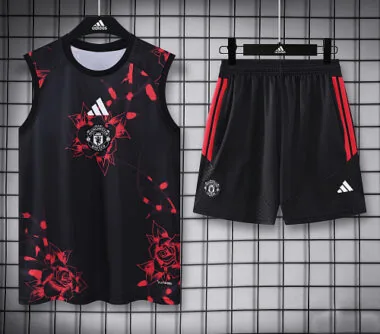 Manchester United 2026/27 Red And Black Vest Suit Size S-2XL