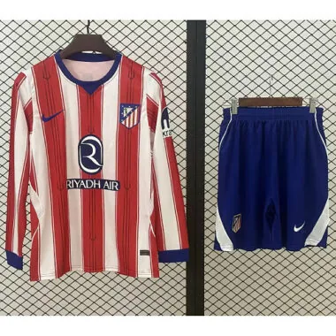 Atletico Madrid 2026/27 Home Long Sleeve Adult Suit Size S-2XL