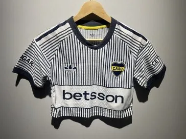 Women#039;s Crop Top 2026/27 Boca Junior Away Jersey S-2XL