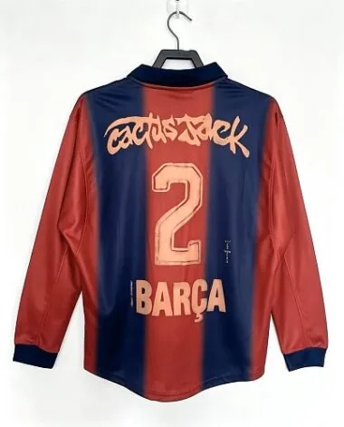 2026/27 Barcelona X travis scott Retro Model Long Sleeve Jersey (S-XXL)