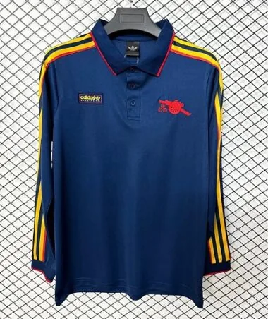 Arsenal 2026/27 Dark Blue Retro Model Long Sleeve Soccer Jersey S-4XL