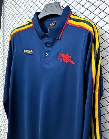 Arsenal 2026/27 Dark Blue Retro Model Long Sleeve Soccer Jersey (S-4XL)