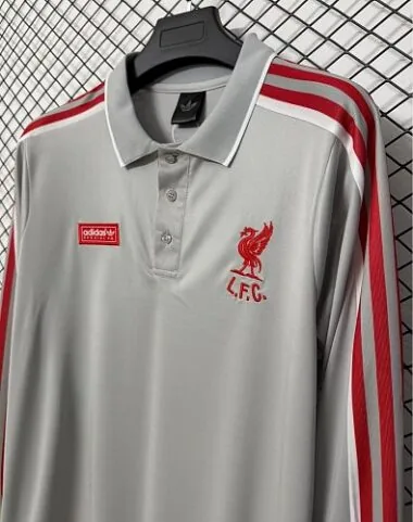 LLL 2026/27 Gray Retro Model Long Sleeve Soccer Jersey (S-2XL)