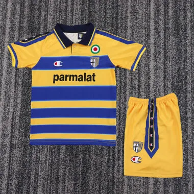 Retro Parma Calcio 1999/00 Home Kids Kit 16-28