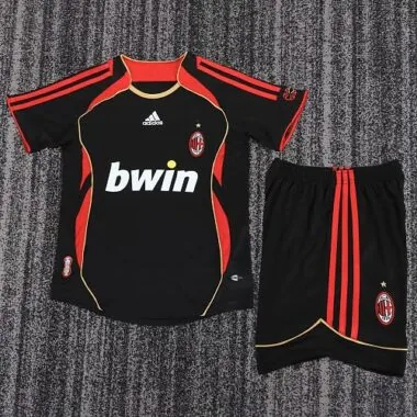 Retro AC milan 2006/07 Third Away kids size 16-28