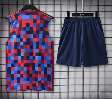 Barcelona 2026/27 Checkered Vest Suit (S-2XL)