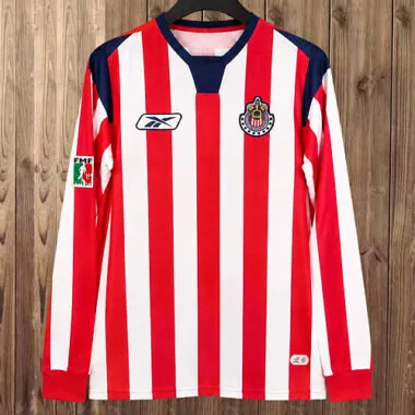 Retro Chivas 2004/05 Home Long Sleeve Soccer Jersey (S-XXL)