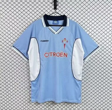 Retro RC Celta de Vigo 1998/99 Home UCL Version size S-2XL